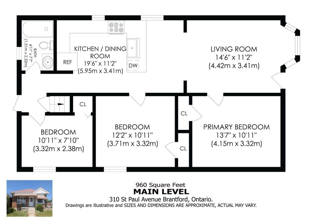 310 st paul 960 sq ft main floor